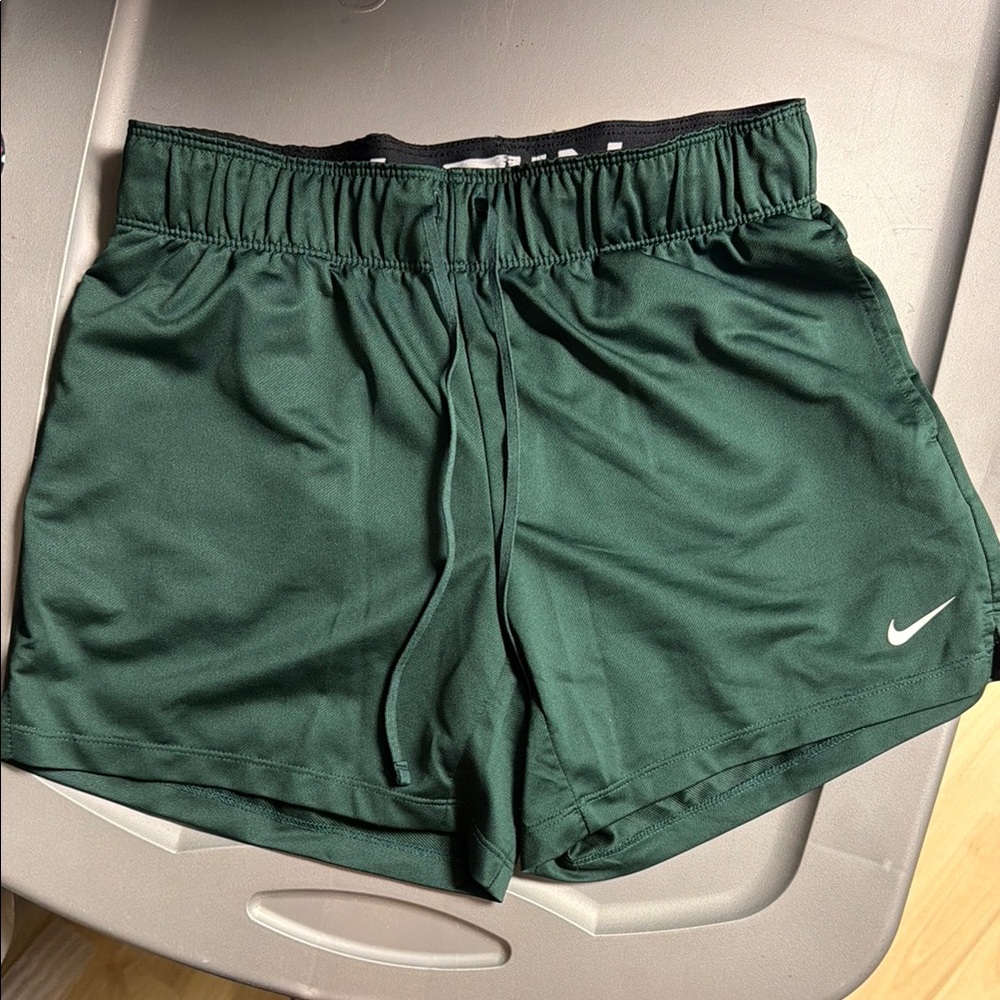 Nike Women's Forest Green Athletic Running Shorts